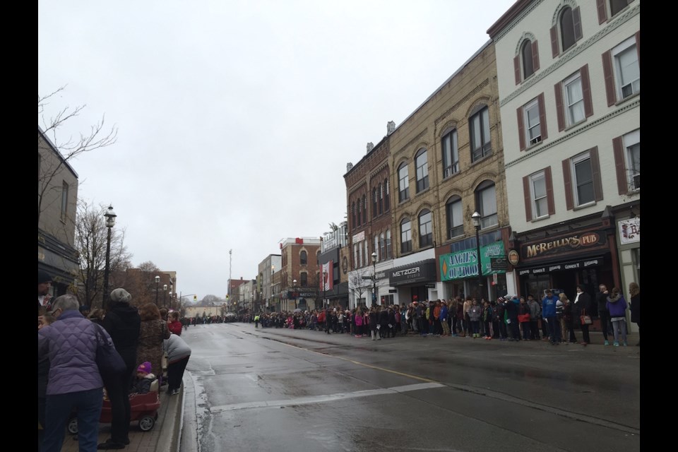 Parade participants prepare to begin. Sue Sgambati/BarrieToday