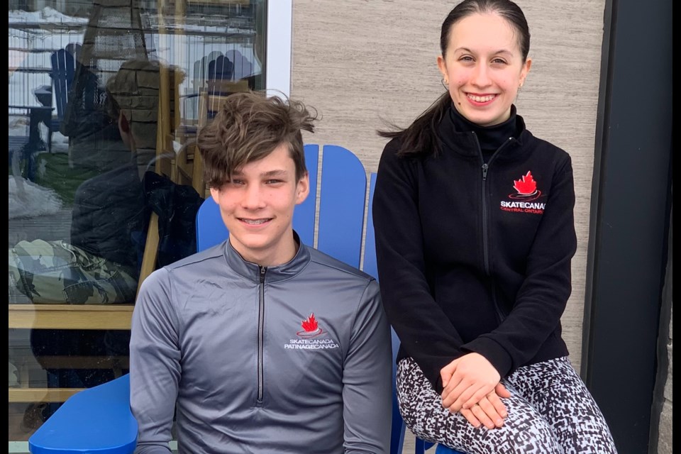 Ice dancers Dana Sabatini-Speciale and Nicholas Buelow have become good friends both on and off the ice.