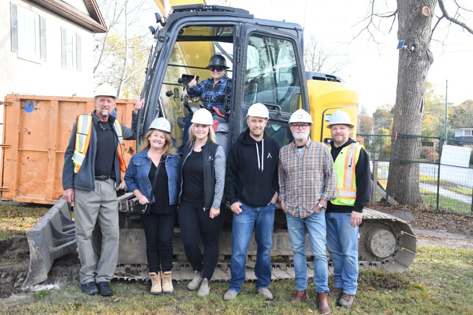 Demolition of the Youth Haven building on Wellington Street began Wednesday.