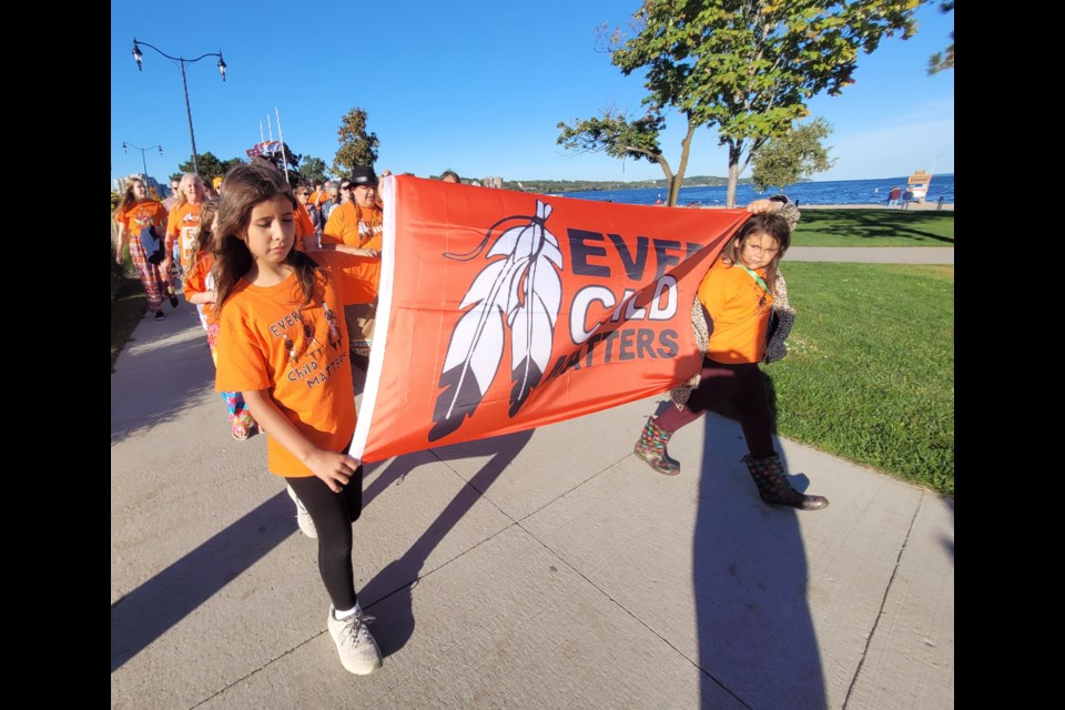 The Every Child Matters walk was held in Narrie on Friday, Sept. 30, 2022.