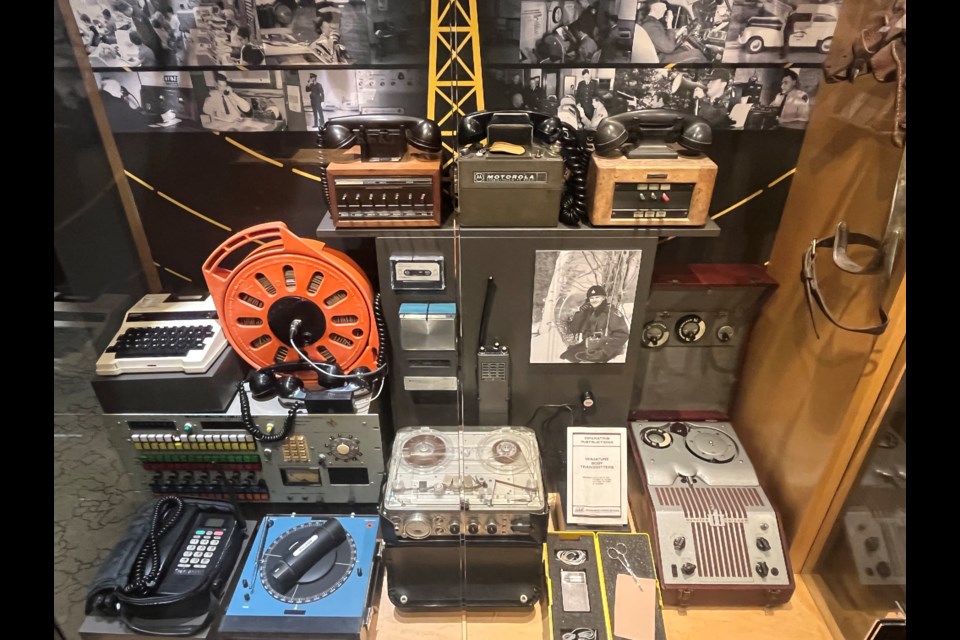 Old communications equipment on display at the OPP Museum in Orillia. 