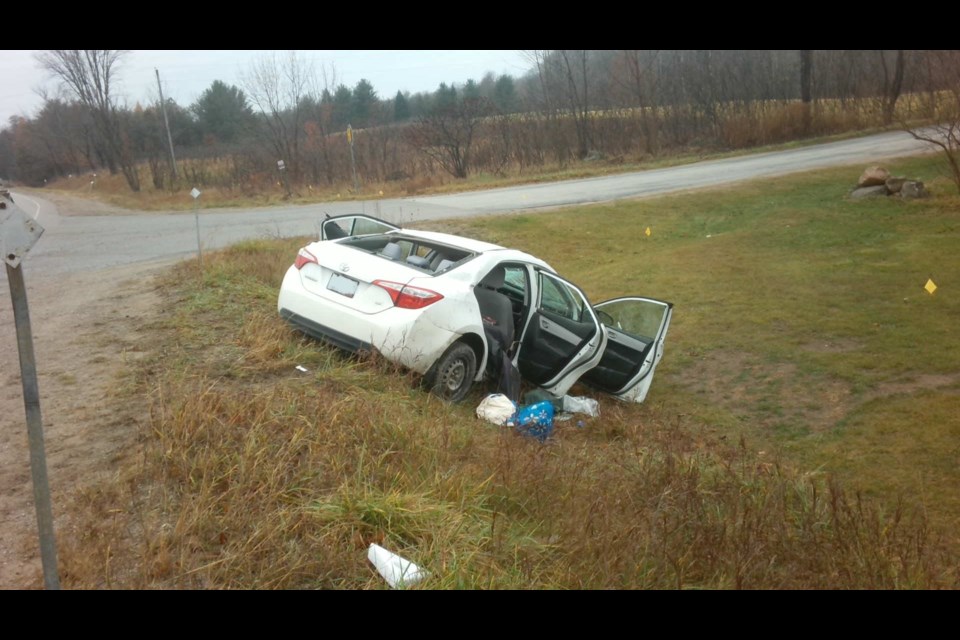 Orillia OPP are investigating a single-vehicle rollover on Horseshoe Valley Road, near Line 2, in Oro-Medonte this morning. One person suffered serious injuries. 