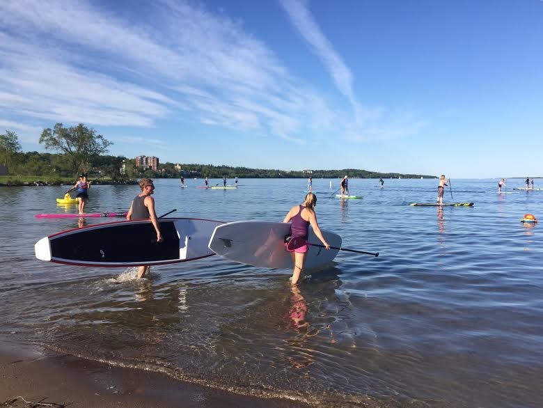 About 20 paddlers hit the Bay Wednesday evening.
Sue Sgambati/BarrieToday