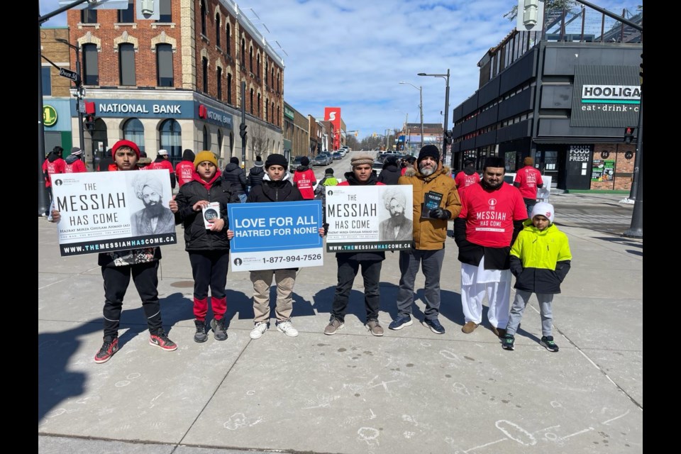 The Ahmadiyya Muslim Youth Association brought its Messiah Has Come awareness campaign to Barrie on Saturday.