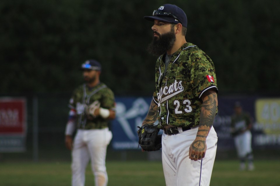 Barrie Baycats don their camo jerseys for Military Night: Photo