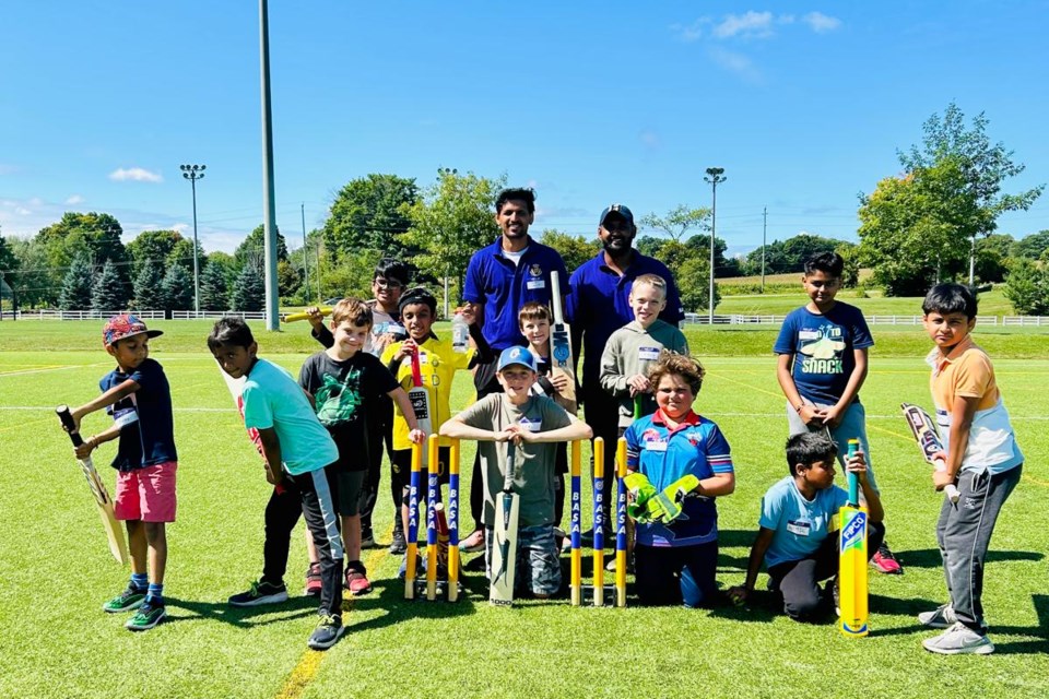 The Barrie Arts and Sports Academy, in collaboration with the Mariposa Cricket Club, successfully hosted a free cricket clinic for kids aged 6 to 12 years at the
West Orillia Sports Complex