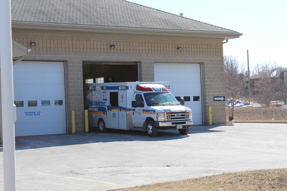 Simcoe County is looking for property in downtown Barrie for an ambulance substation. The county's lease on its Tiffin Street facility expires in February 2022. Raymond Bowe/BarrieToday