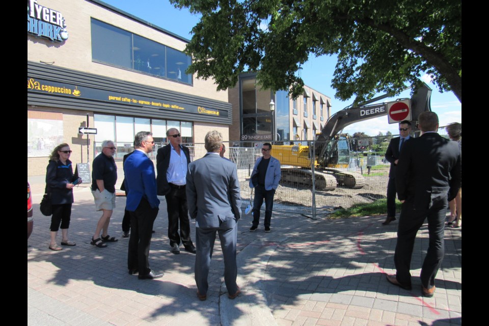 Meridian Place/Memorial Square groundbreaking. Shawn Gibson for BarrieToday                              