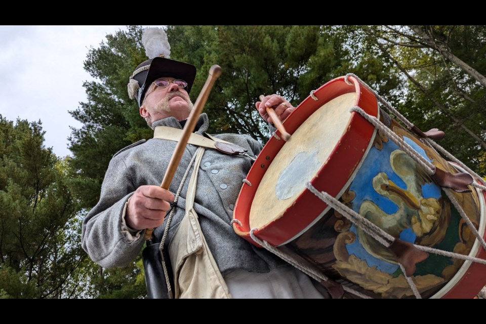 Leigh Robinson travelled from Toronto to take up his role as the drummer with 22 U.S. Infantry.