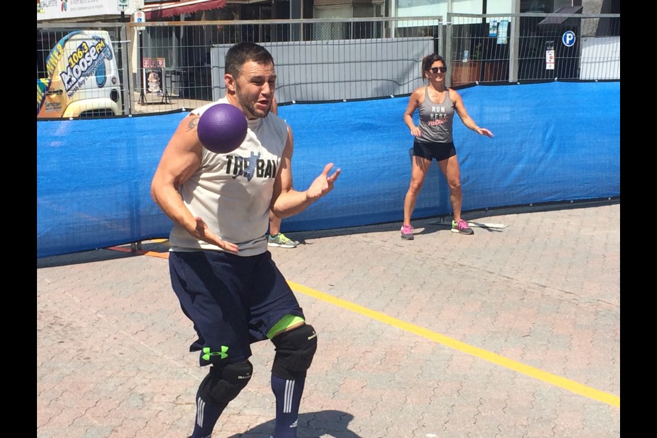 Rage in the Cage street dodgeball competition draws teams from across the province to North Bay