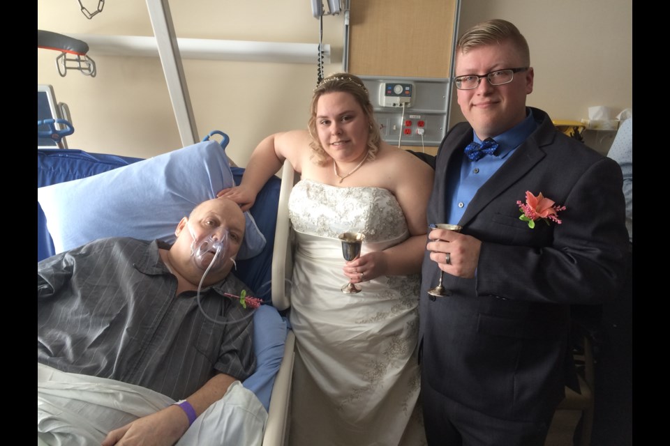 Tom Bell's wish is fulfilled. He got to witness his daughter's marriage to new son-in-law Nicholas Pilon. 