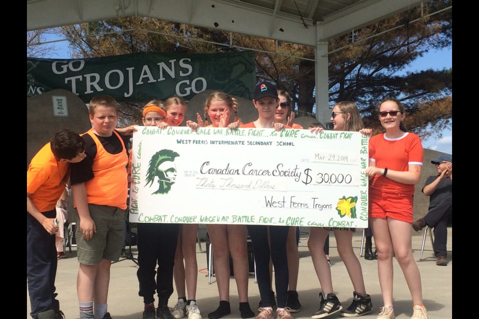 West Ferris Intermediate and Secondary School Parade for Cancer sets new record raising $30,000 