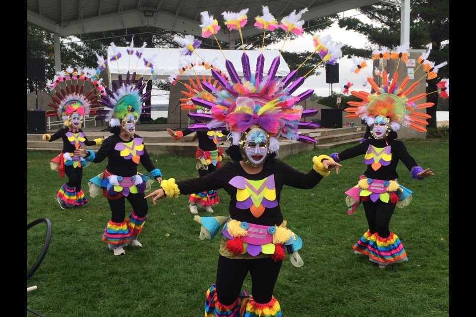 Filipino Dancers share their cultural dance at the International Drum and Dance Festival in North Bay