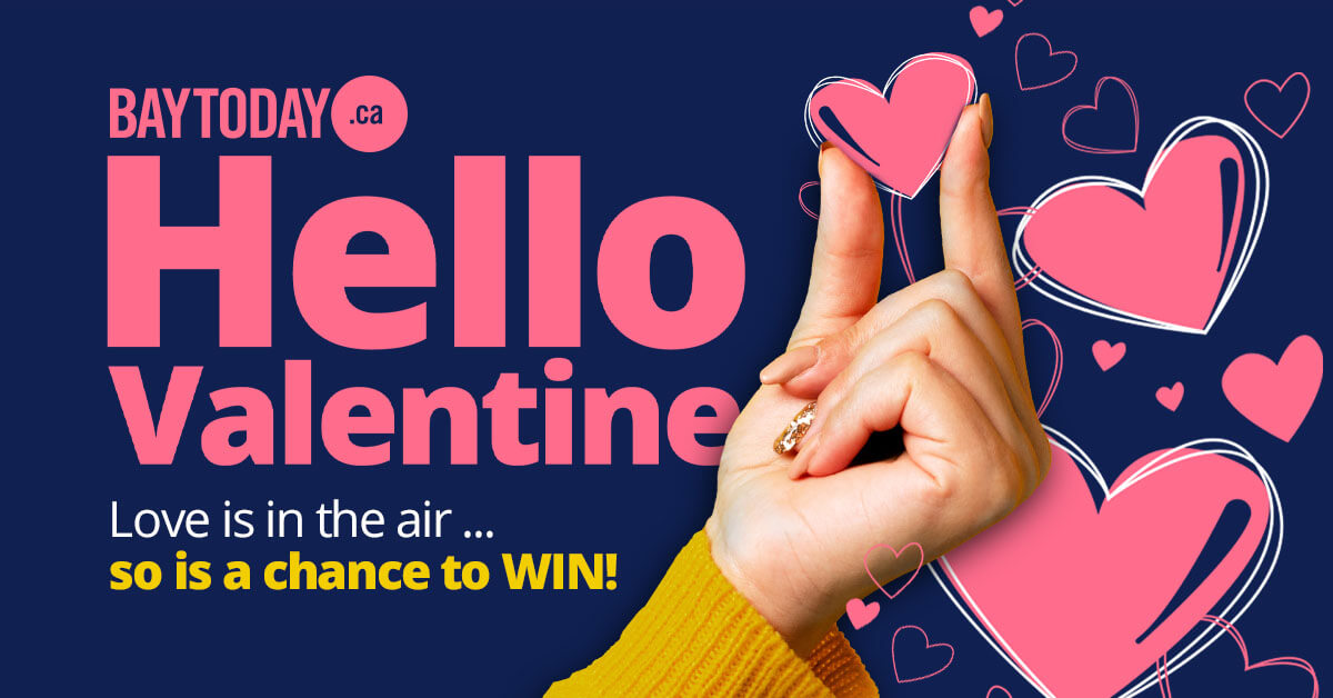 Hello Valentine! Love is in the air... and so is a chance to win!