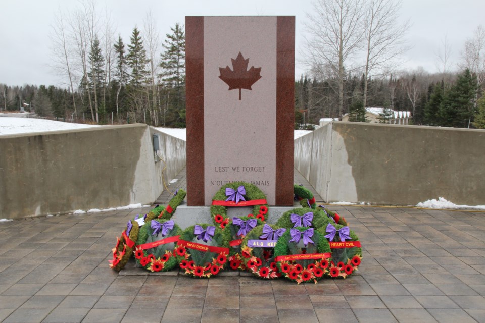 The cenotaph in Memorial Park