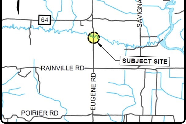 A map provided by the municipality of West Nipissing detailing the bridge's location