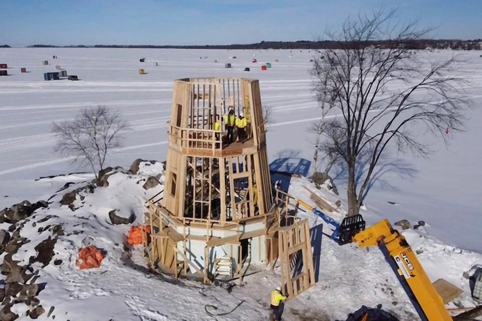 The Farquhar Lighthouse is coming along well, and should be complete by spring / Photo supplied