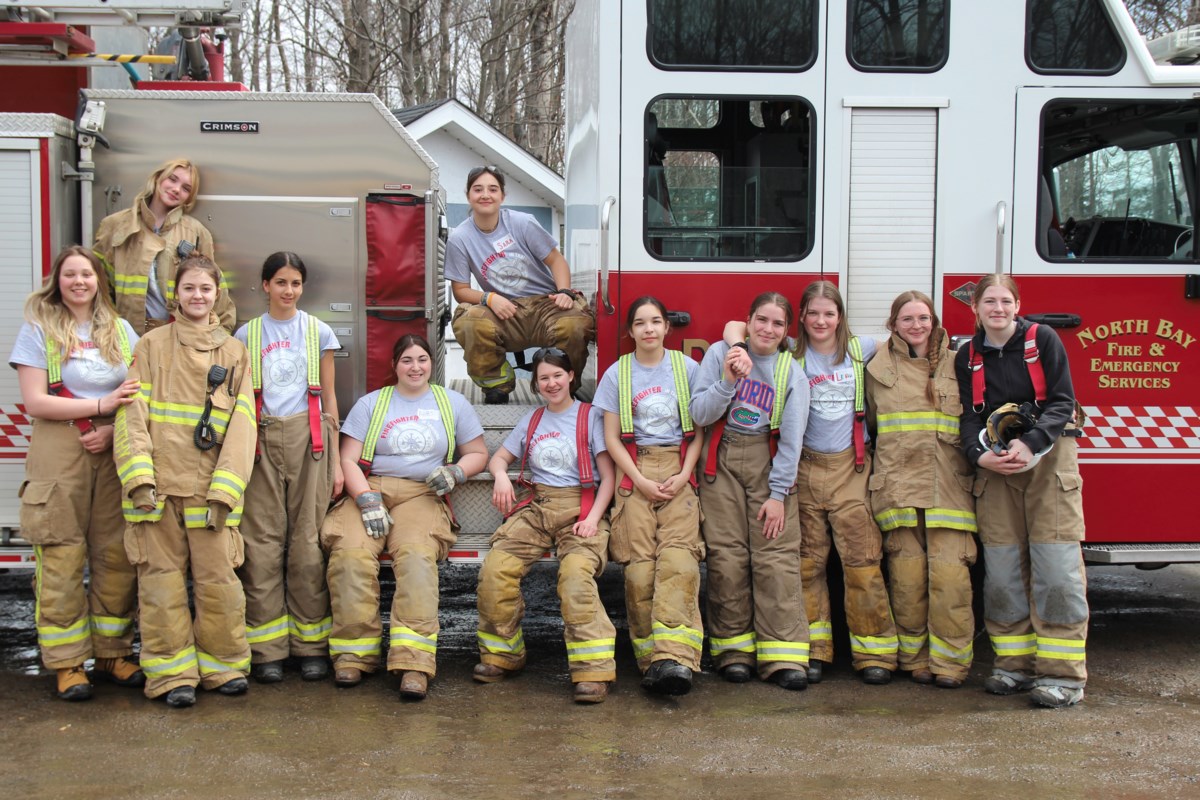 Twelve young women take part in North Bay Fire Department training ...