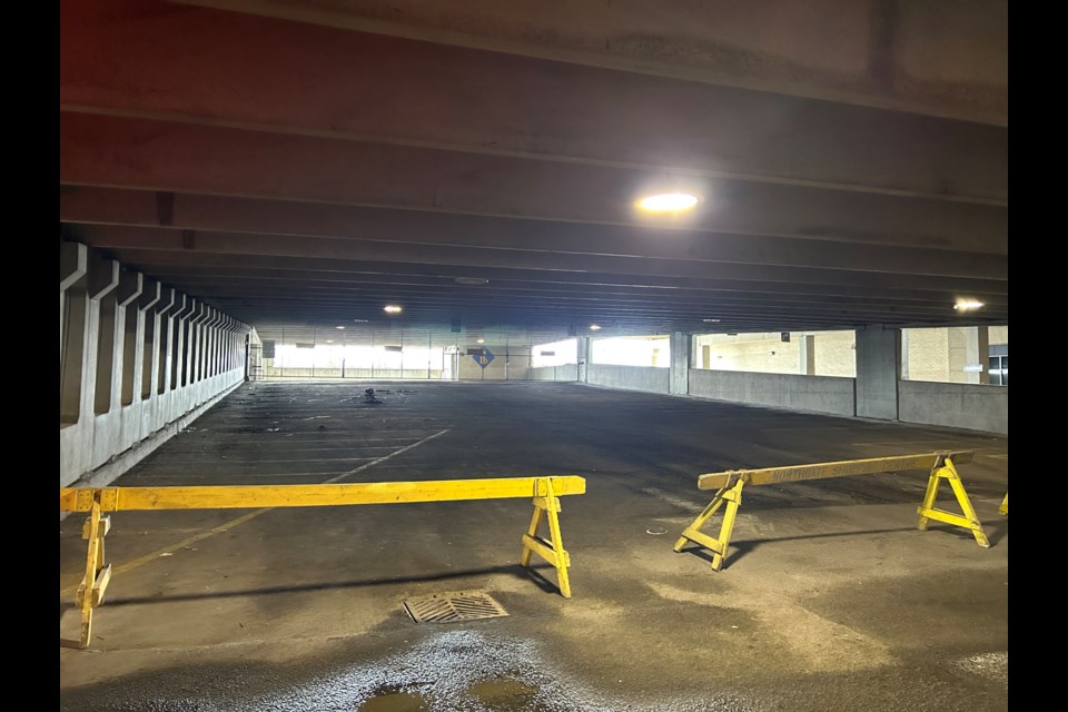 Northgate Shopping Centre parking garage on Saturday, January 18. 