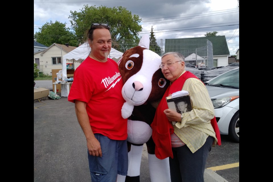 Current owner, James Ahola (left) with his mother Evelyn Ahola. 