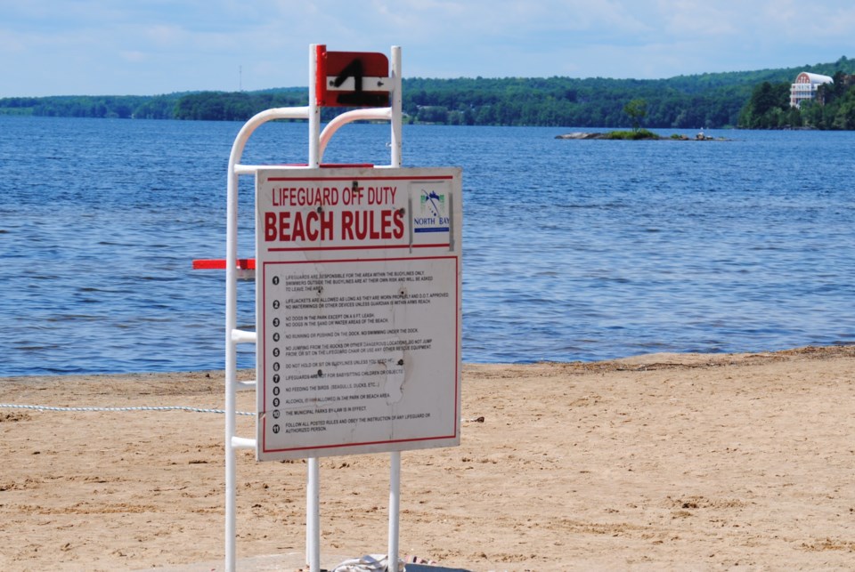 2021 07 28 Lifeguard Chair Off Duty Shabogesic Beach (Campaigne)