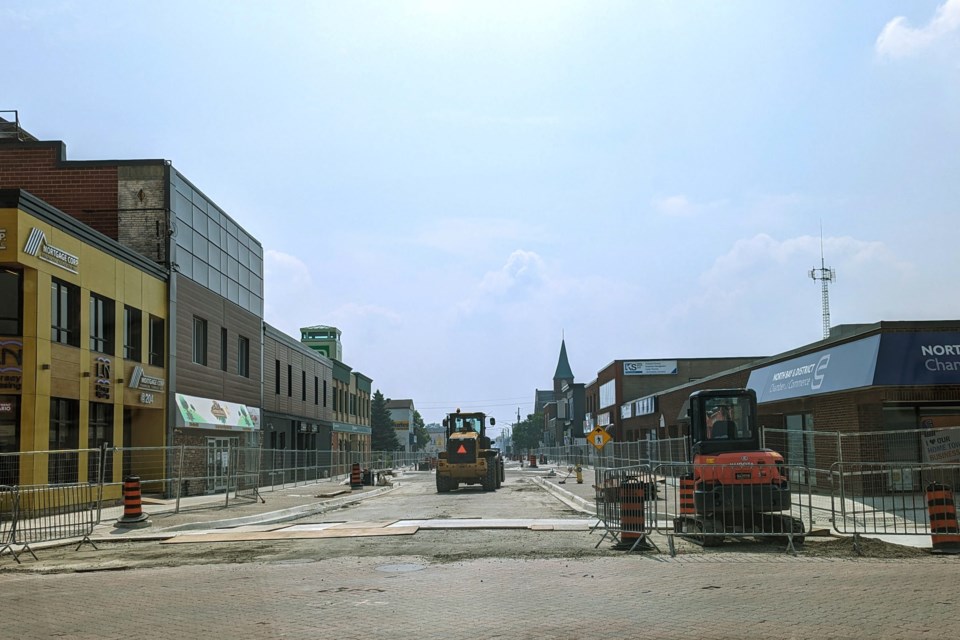 The phase of the Making Over Main Street project in the block between Sherbrooke and Wyld is nearing completion.