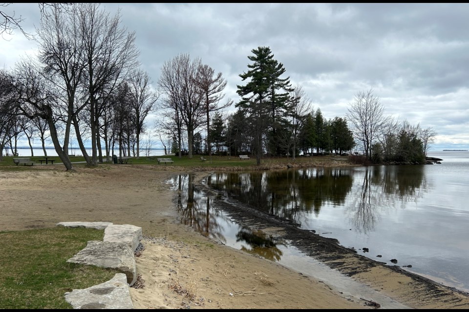 Sunset Park shoreline Thursday.