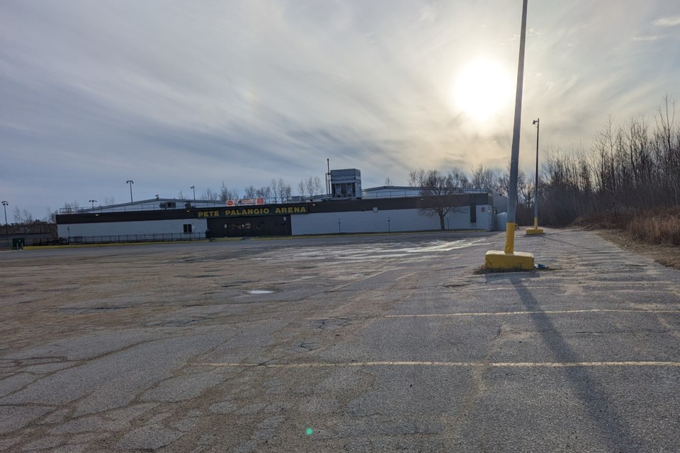 The parking lot at Pete Palangio Arena has reached its end of life, according to the City of North Bay.