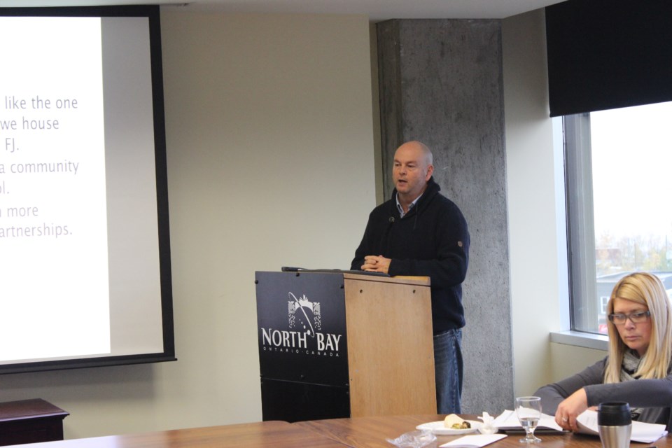 David Thompson, chair of the Near North District School Board. Photo by Ryen Veldhuis.