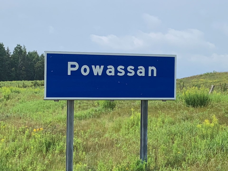 20210808 Powassan highway sign cu turl