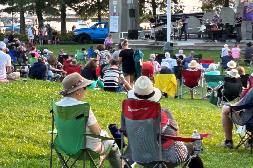 Local band Night Ryders performs at the Kiwanis Bandshell as part of the Summer Concert Series.