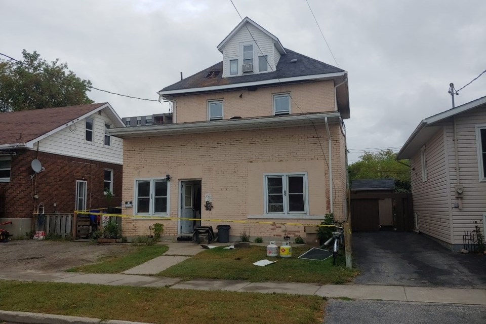 One person died after a fire at 374 Percy St.