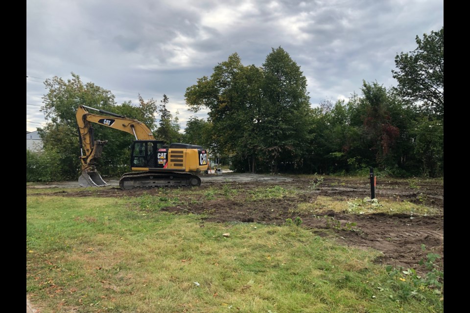 the site of thr North Bay Indigenous Friendship Centre apartment on Cassells St. Richard Coffin/CKAT.