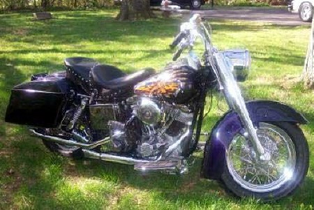 A 1980 Harley-Davidson FLH Shovelhead, the type of motorcycle Joe Lefevbre used to drive.