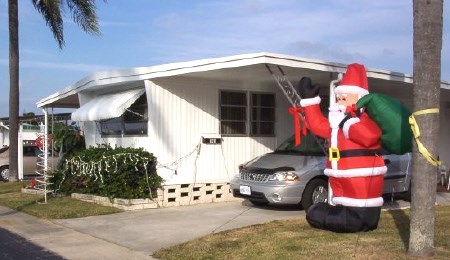 Erma Stevens spends winters in Florida in this mobile home in Pinellas Park. Photo submitted.