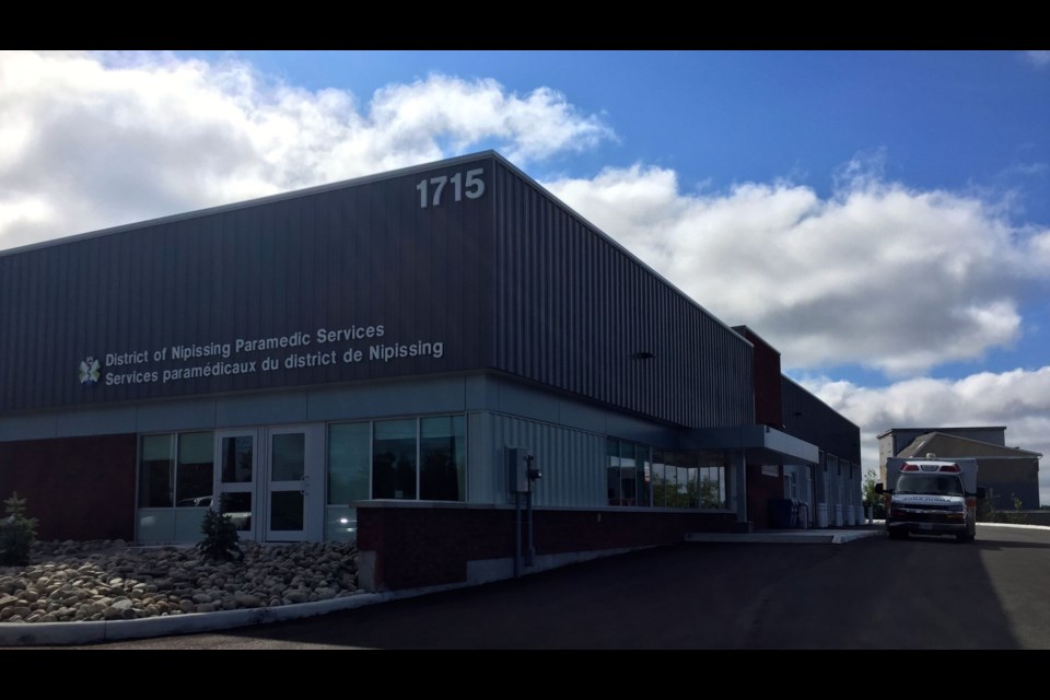 An exterior view of the new District of Nipissing Paramedic Services Station.  Photo by Chris Dawson. 