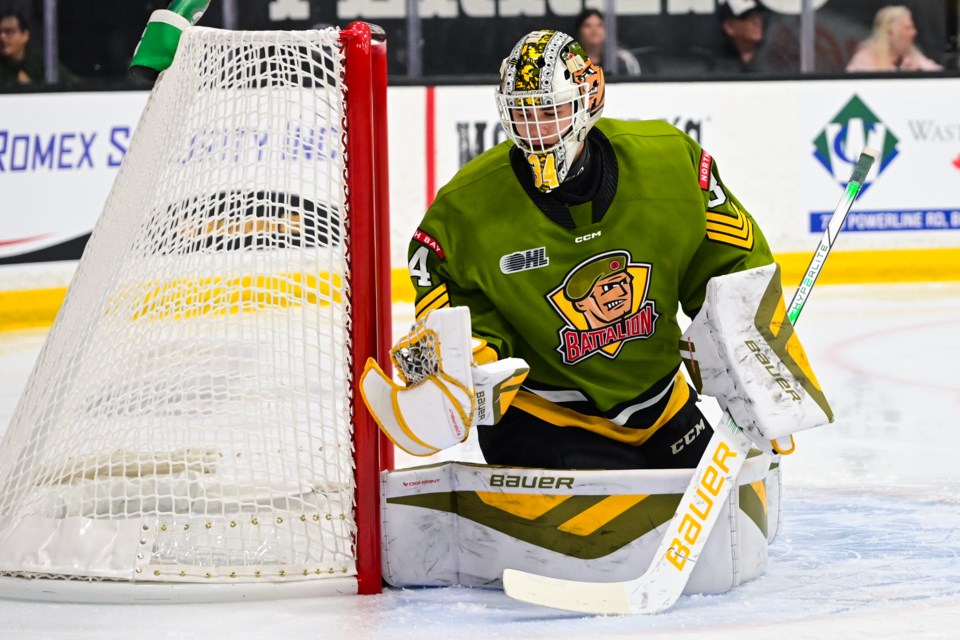 Battalion goaltender Mike McIvor