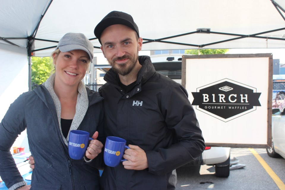 Nathan Snider and Brogan Adrian started Birch together, serving gourmet waffles to the community. Photo by Ryen Veldhuis.