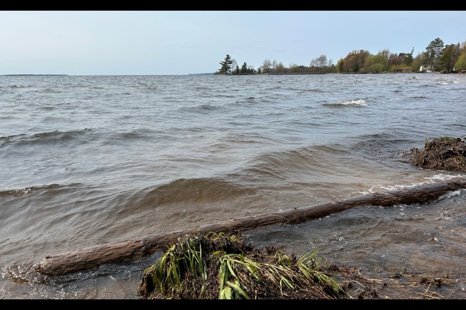 Lake Nipissing shoreline Wednesday.