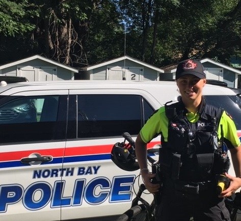 New police hat is a baseball style cap as worn by Const. Haley Field Supplied.