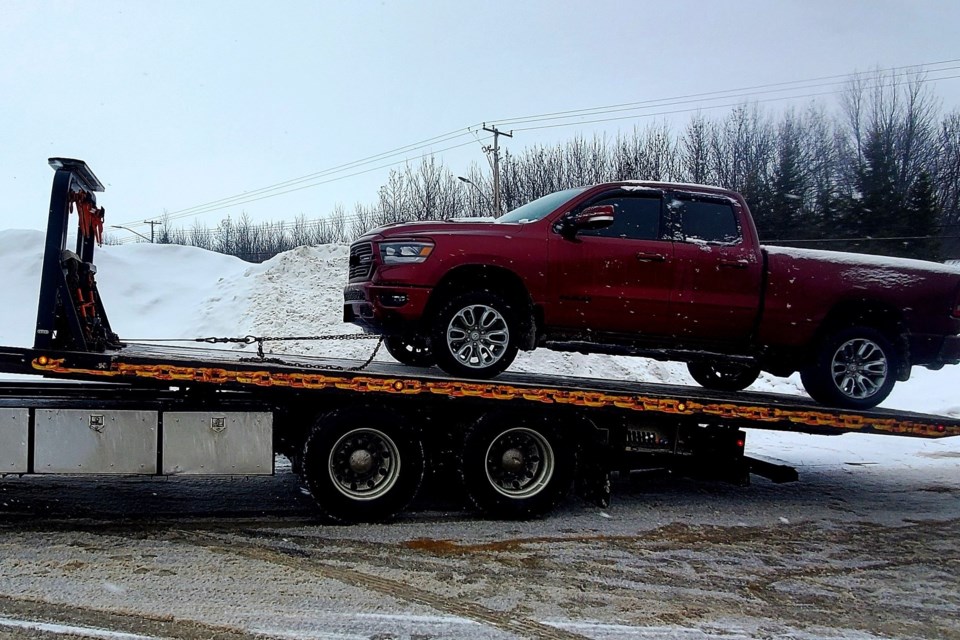 2022 02 10 NBPS Lakeshore Speeding Impound (NBPS Twitter)