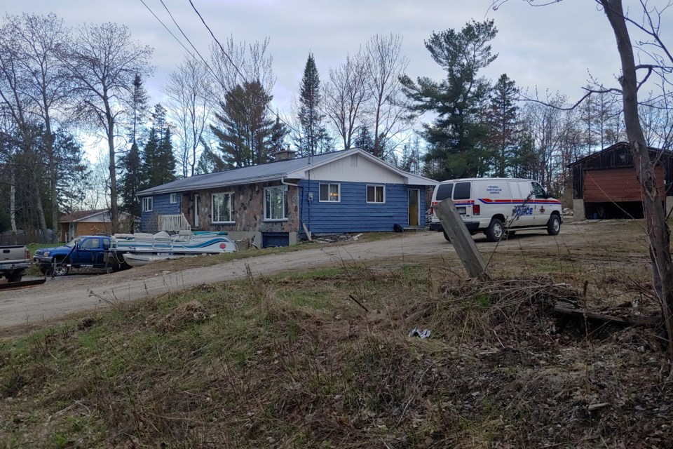 NBPS investigates at a home in the 1200 block of Lakeshore Drive.