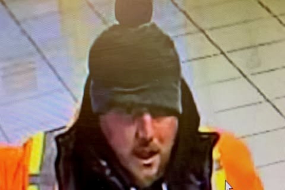 The suspect in the theft of a pickup truck from Tremblay Chevrolet Buick GM in Sturgeon Falls.