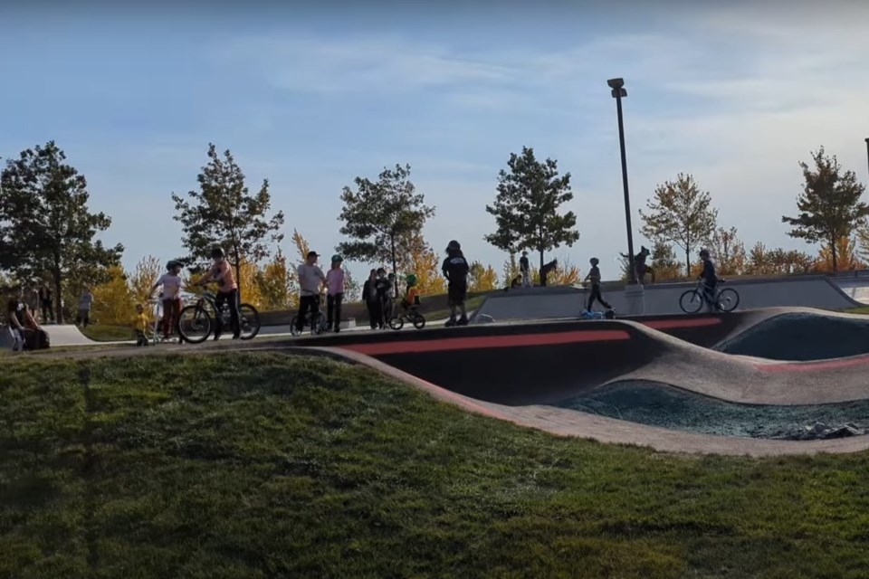 The official opening of the Kiwanis All-Wheel Park.