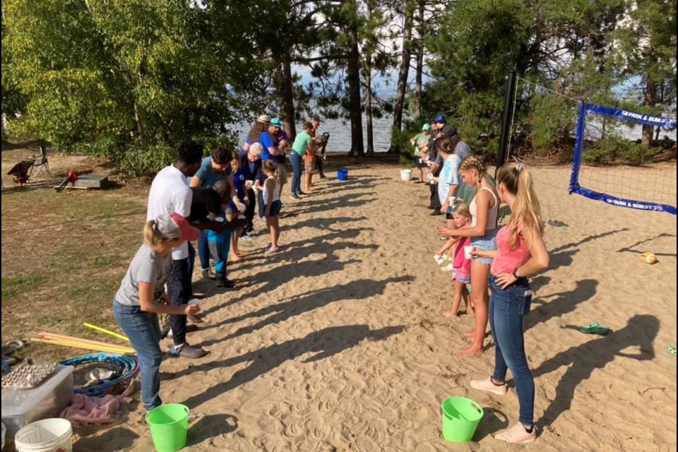 A picture of Trinity’s “Rally Back” family picnic fun at Camp Tillicum, last year, 2023!
