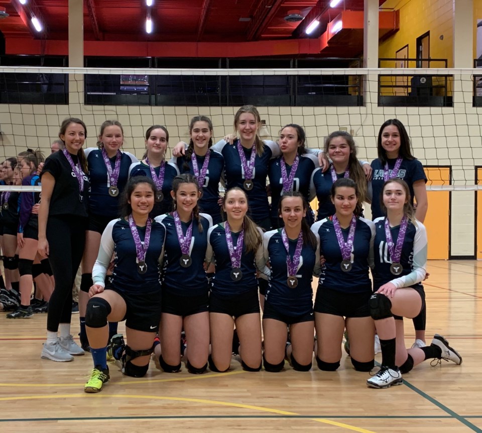 NBYVC Lakers 15U Girls win silver at Burgarski Cup - North Bay News