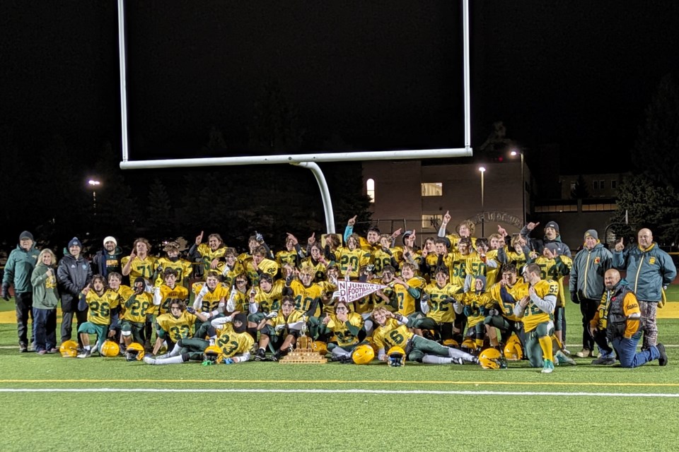 St. Joseph–Scollard Hall Bears are the 2023 NDA Junior Football champions.