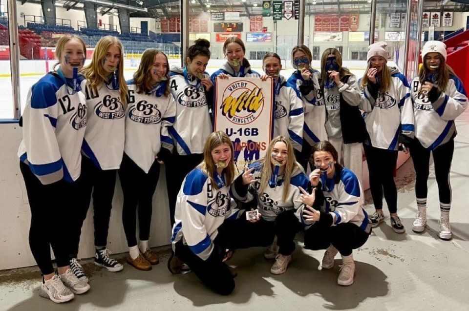 U16-b-gold West-Ferris-Ringette-rep-team