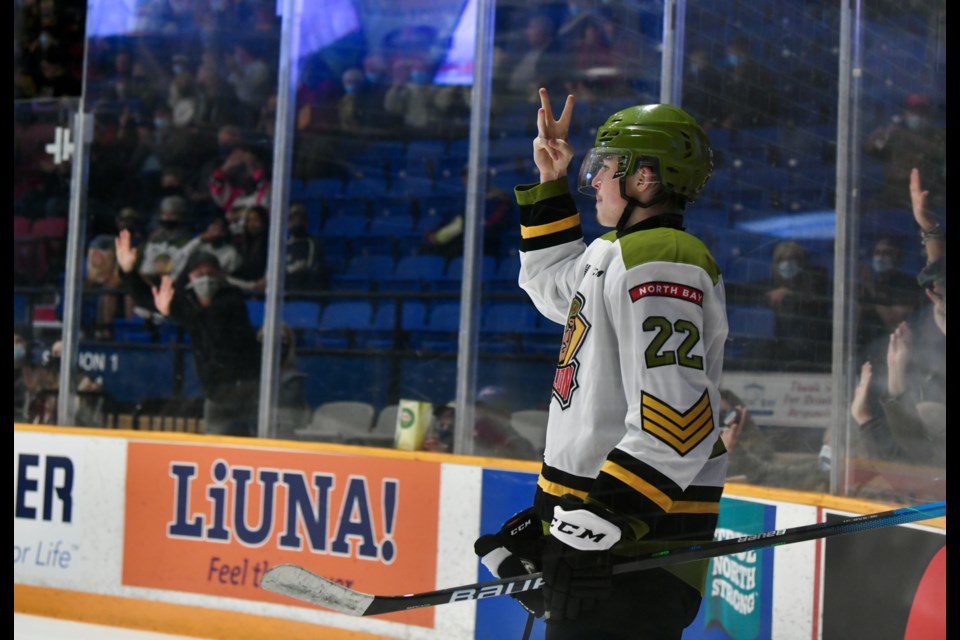 Petrov nets his third.  Photo by Tom Martineau/BayToday. 