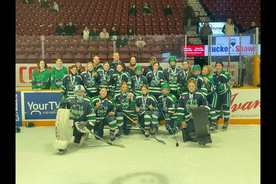 North Bay Jr. Lakers U15BB finalists. 